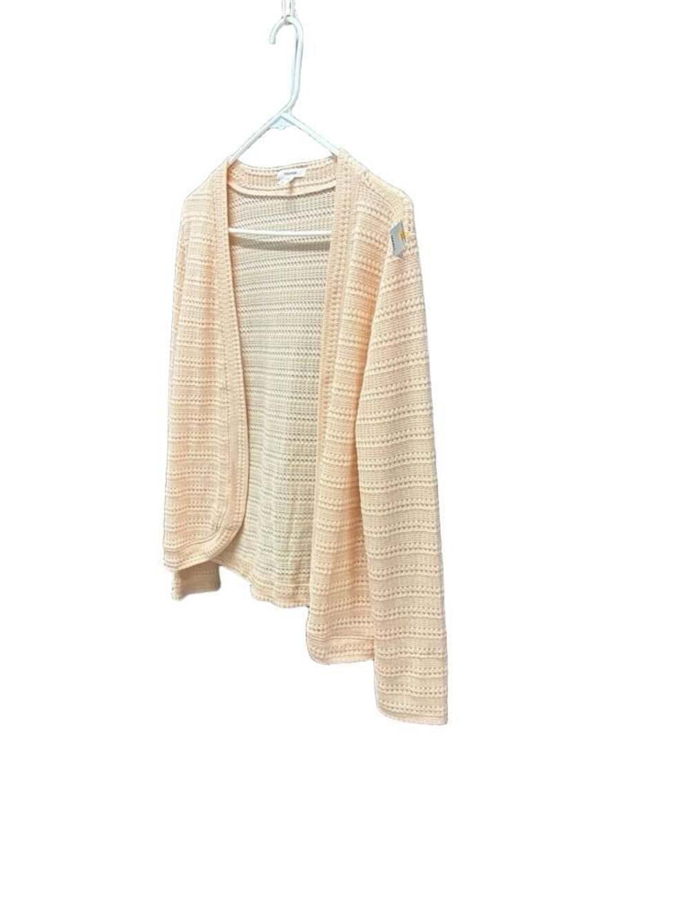 maurices Women's Peach Open Front Knit Cardigan Sweater Small